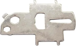 MARINE CITY Universal Deck Plate Key, 304 Grade Stainless Steel, Bottle Opener, Shackle Key, Screwdriver, Hex Nuts, Matte Finish,Durable, for Boats (Pack of 1)