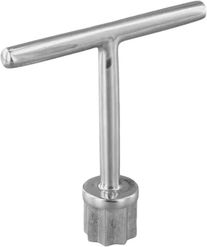 Marine Yacht Deck Plates Wrench Key, Stainless Steel T Handle Star Key, Labor-Saving Extended Handle For Most Types Yachts