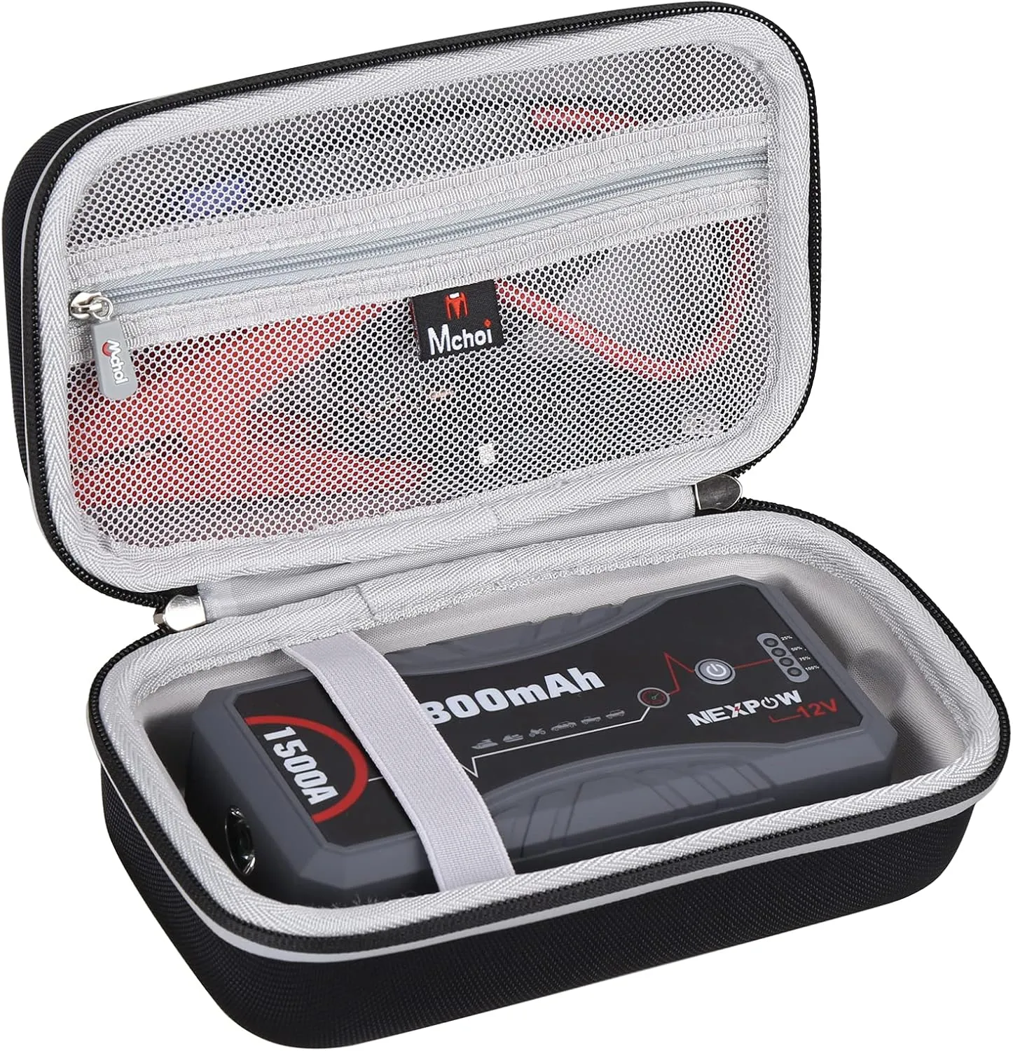 Mchoi Car Jump Starter Case Compatible with NEXPOW Jump Starter Q10S,1500A Peak, CASE ONLY