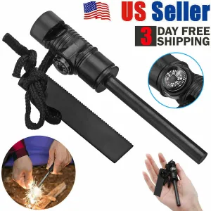 MDHAND Fire Starter & Magnesium Bar Metal Match Lighter Camping & Hiking Tools, Backpacking Survival Gear, Premium Waterproof Gear