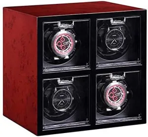 Mechanical Watch Shaker Watch Winder Box 5 Mode with Quite Motor Winding 4 Automatic Watches Wristwatches Storage Box Efficency