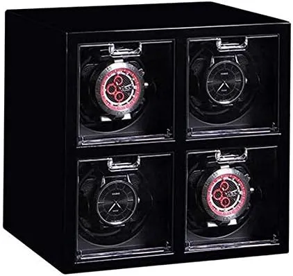 Mechanical Watch Shaker Watch Winder Box 5 Mode with Quite Motor Winding 4 Automatic Watches Wristwatches Storage Box Efficency