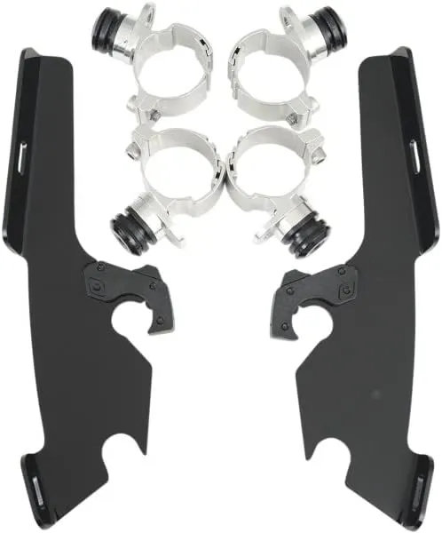 Memphis Shades Trigger-Lock Mount Kit for Fats/Slim Windshields - Black MEB8982