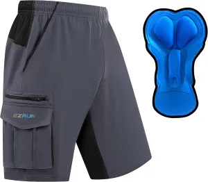 Men's Mountain Bike Shorts 3D Padded Bicycle Biking Shorts Quick Dry Lightweight MTB Cycling Shorts