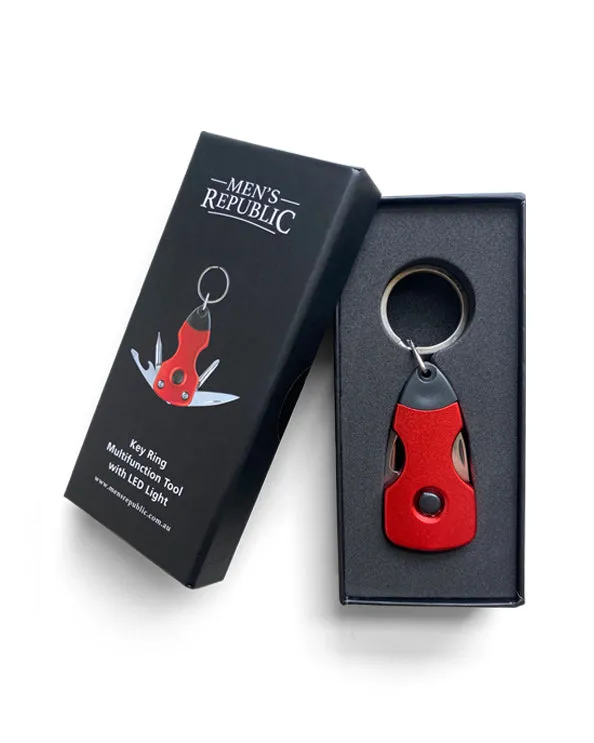 Men's Republic Key Ring Multi Tool - Red