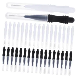 Micro Eyebrow Brush Set Caps 60pcs Brow Lamination Brush Tool Eyebrow Kit