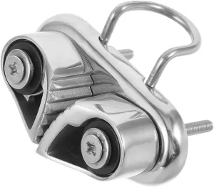Mikikit Boat Cam Cleat Stainless Steel Rope Cleat with Quick Setup Design Mirror Polished Marine Accessory for Sailboat Kayak and Fishing Boat Durable and Compatible
