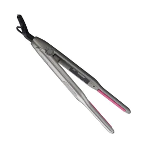 Mikinona Hair Styling Tool 2-in-1 Hair Straightener Curler 7mm Narrow Ceramic Coating Dual Voltage