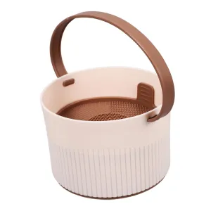 Mikinona Makeup Brush Silicone Cleaning Bowl Wet Dry Makeup Brush Cleaner Holder for Cosmetics