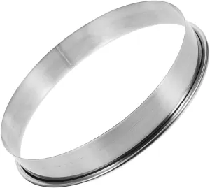 Mikinona Stainless Steel Pizza Saucing Ring Baking Tool for Even Distribution of Toppings for Pizza Pancakes Cakes and Pastries Easy to Clean Kitchen Accessory