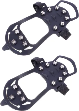 Milisten 2Pcs Winter Ice Spikes Skid Shoe Covers for Outdoor Traction Lightweight and Portable Crampons Easy to Use Footwear Accessory for Snow and Ice Walking