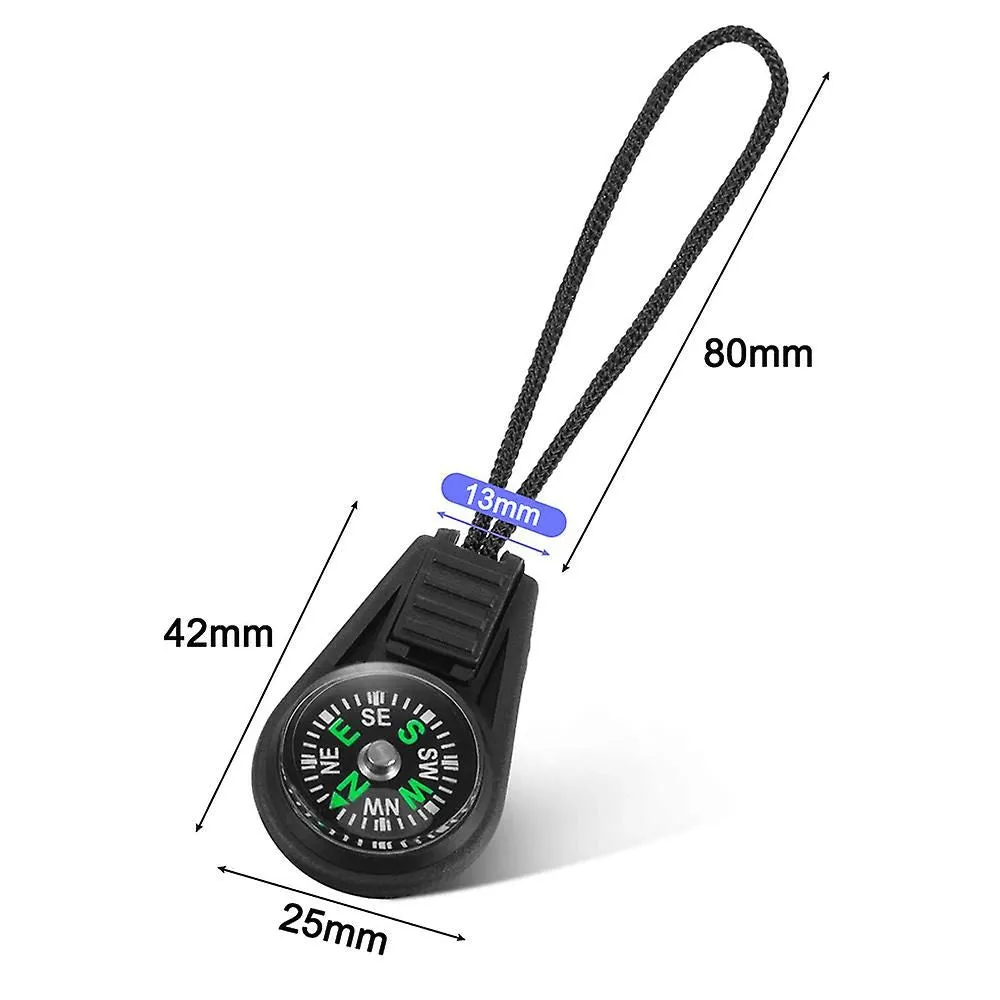 Mini Survival Compass Pack Of 10 - Outdoor Camping Hiking Pocket
