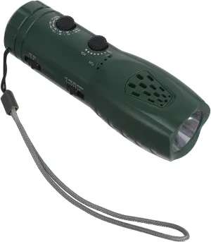 Mipcase Hand Crank Emergency Flashlight Radio Portable LED Camping Light with Sos Alarm Lightweight Crank Power for Outdoor Emergencies for Hiking and Power Outage Preparedness