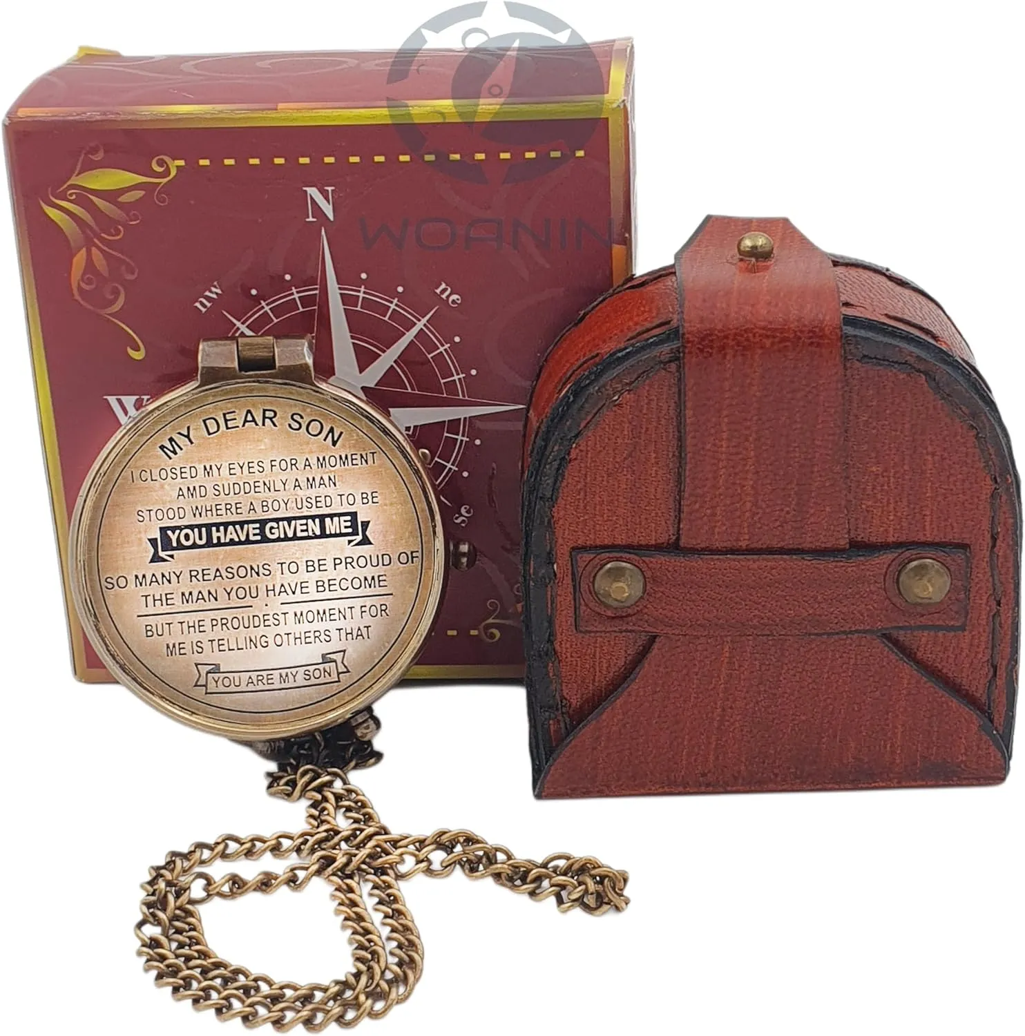 Mom to Son Compass – to My Son Love Mom – Brother Gift/Dad to Son - Graduation Day Gifts