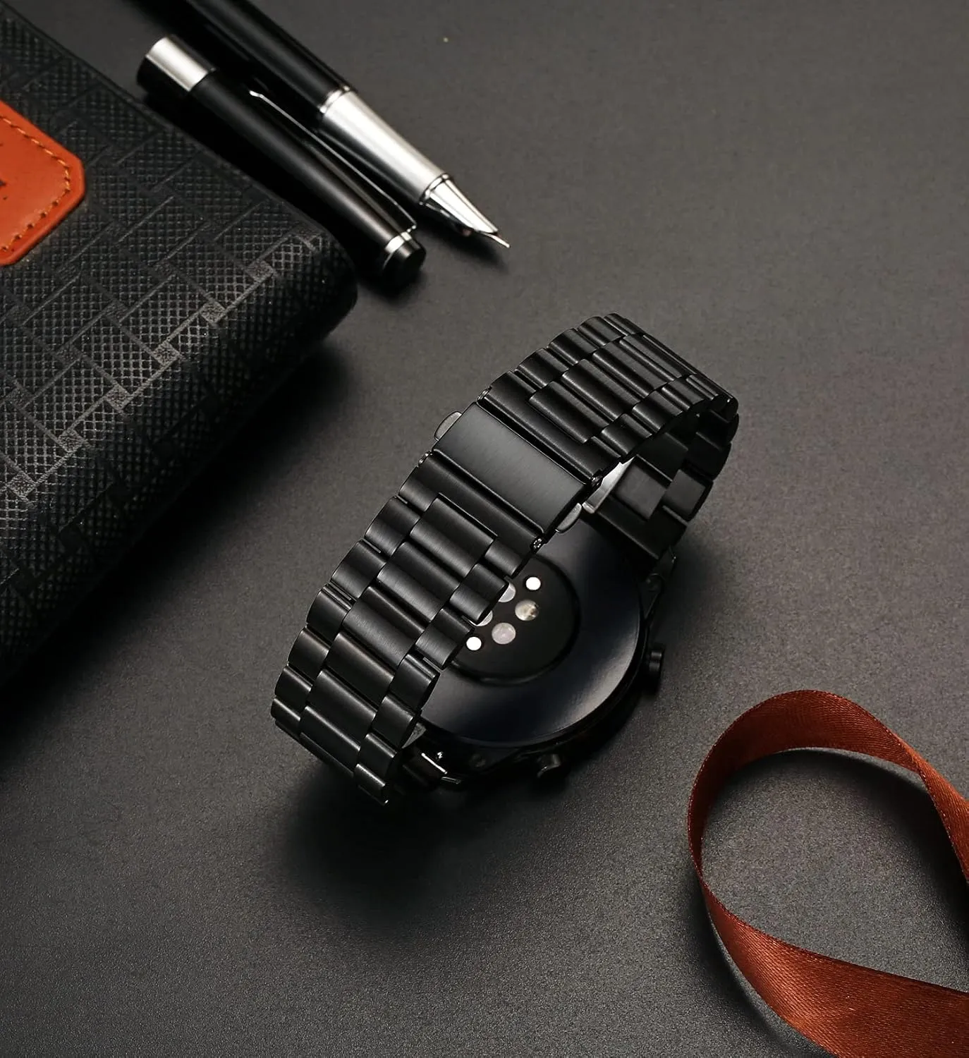 Moran Stainless Steel Watch Band Quick Release Replacement Metal Strap 20mm 22mm for Men Women