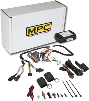 MPC Complete Plug-n-Play 1-Button Remote Start Kit Compatible with GMC Sierra 1500 2007-2013 EZ Connect T-Harness - Firmware Preloaded