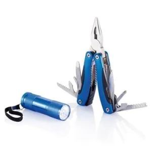 MULTI TOOL AND TORCH SET in Blue