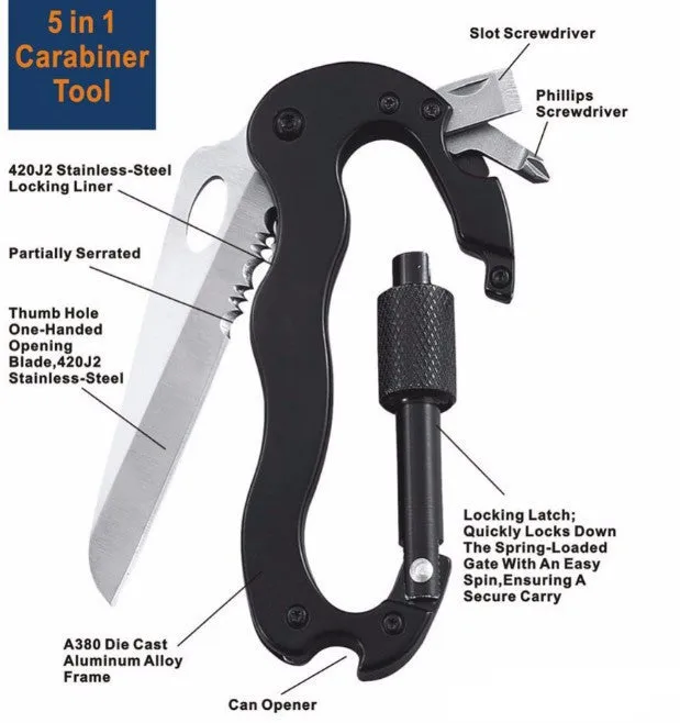 Multi Tool Buckle Rock Lock