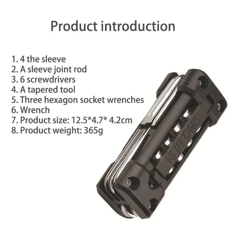 Multifunctional Pocket Bike Tool - Compact Repair Kit