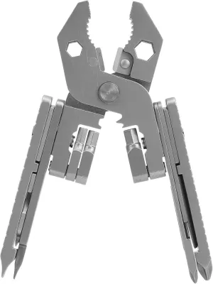 Multitool Needle Nose Pliers, Stainless Steel Multi Tool Pocket Knife Foldable and Lightweight Multitool for Camping, Fishing, and Travel