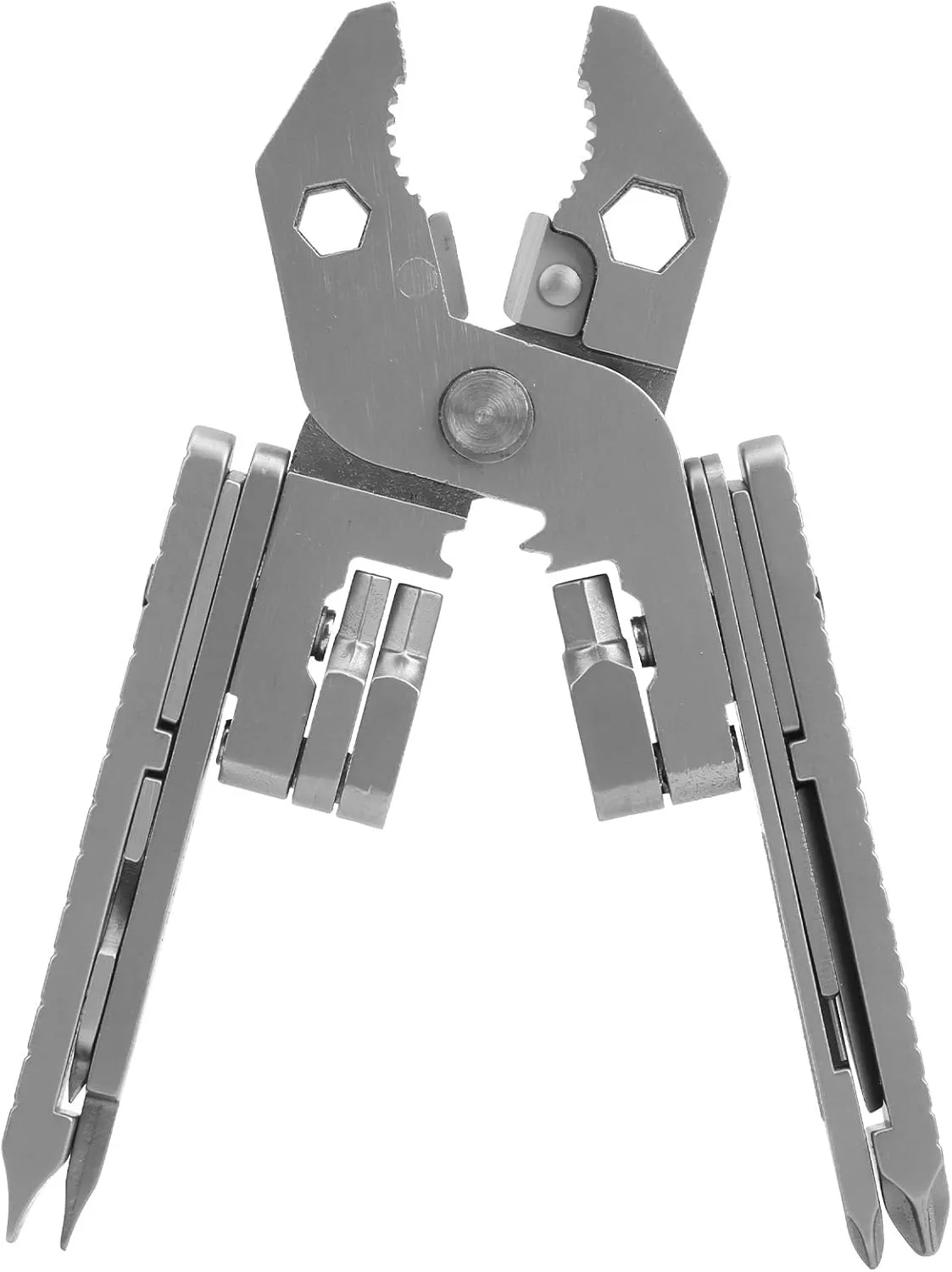 Multitool Needle Nose Pliers, Stainless Steel Multi Tool Pocket Knife Foldable and Lightweight Multitool for Camping, Fishing, and Travel
