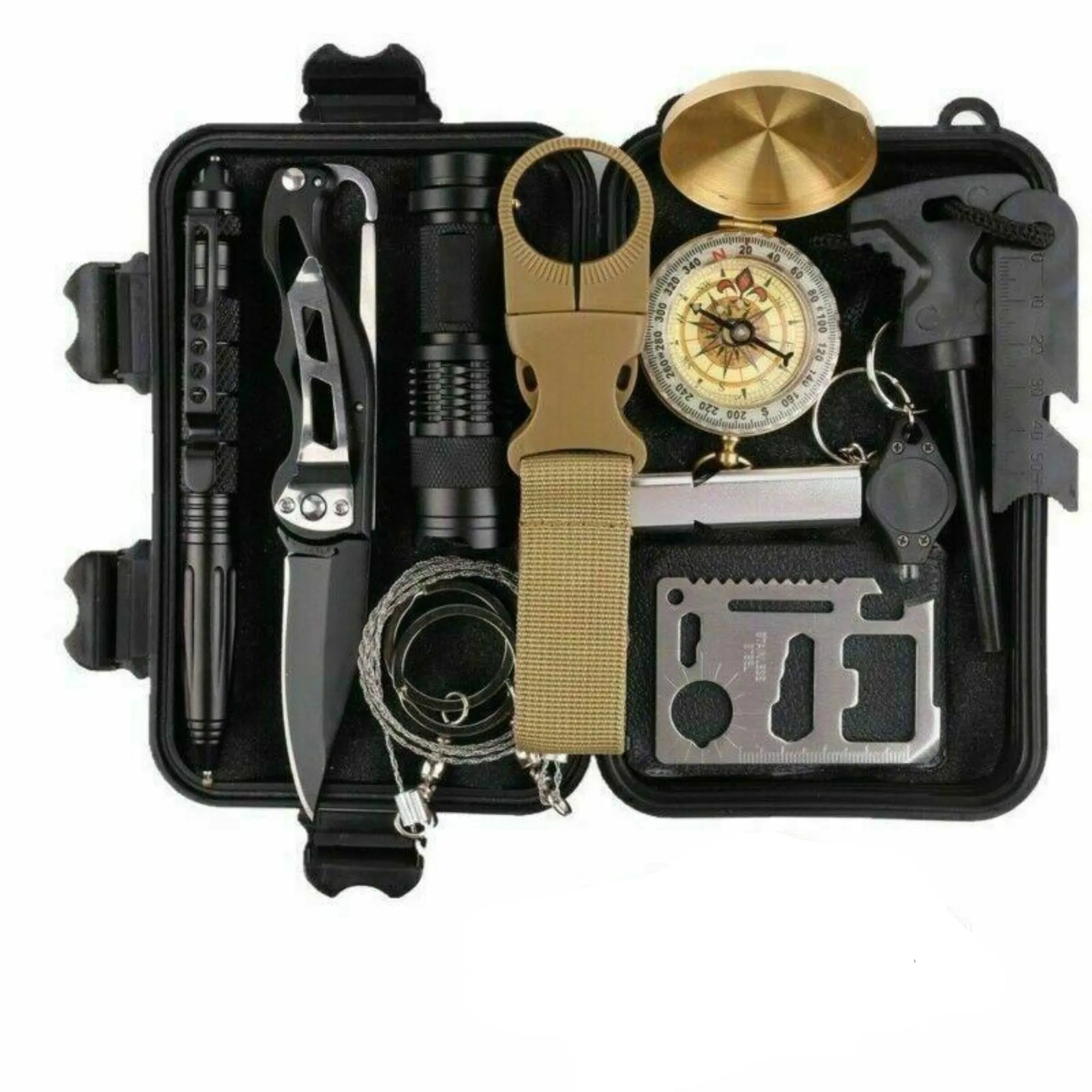 Multitool Outdoor Emergency And Safety Gear Kit