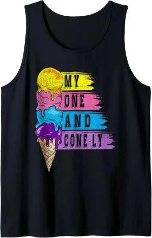My One And Cone-ly For Frozen Sweet Fan Tank Top