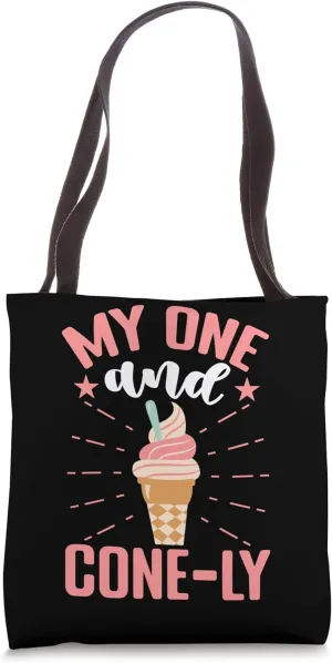 My One And Cone-ly Ice Cream Cone Tote Bag