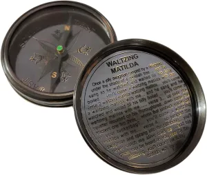Nautical Collectible Jacko Boot Polish Compass Decorative Gift Vintage Finish Sun Clock for Camping, Hiking, Touring, Engraved Gift for Him - Nautical Ship Replica