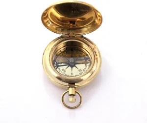 Nautical Collectible Retro Style Compass Decorative Gift Item Brass Finish Compass