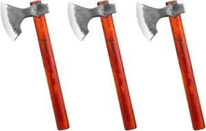 NEDFOSS 16" Champion Throwing Axe Set, 3 Packs Throwing Axes and Tomahawks with 1065 High Carbon Steel & Wooden Handle, Perfect for Axe Throwing Game, Recreation and Competition, Gift for Men