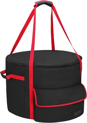 NettyPro Fire bowl Carry Bag for 19 Inch Outland 893/823/863 Propane Fire Bowl, Fire Pit Carrying Case Waterproof Heavy Duty 600D Outdoor Portable Firebowl Fit Ciays Smokeless Gas Firepit