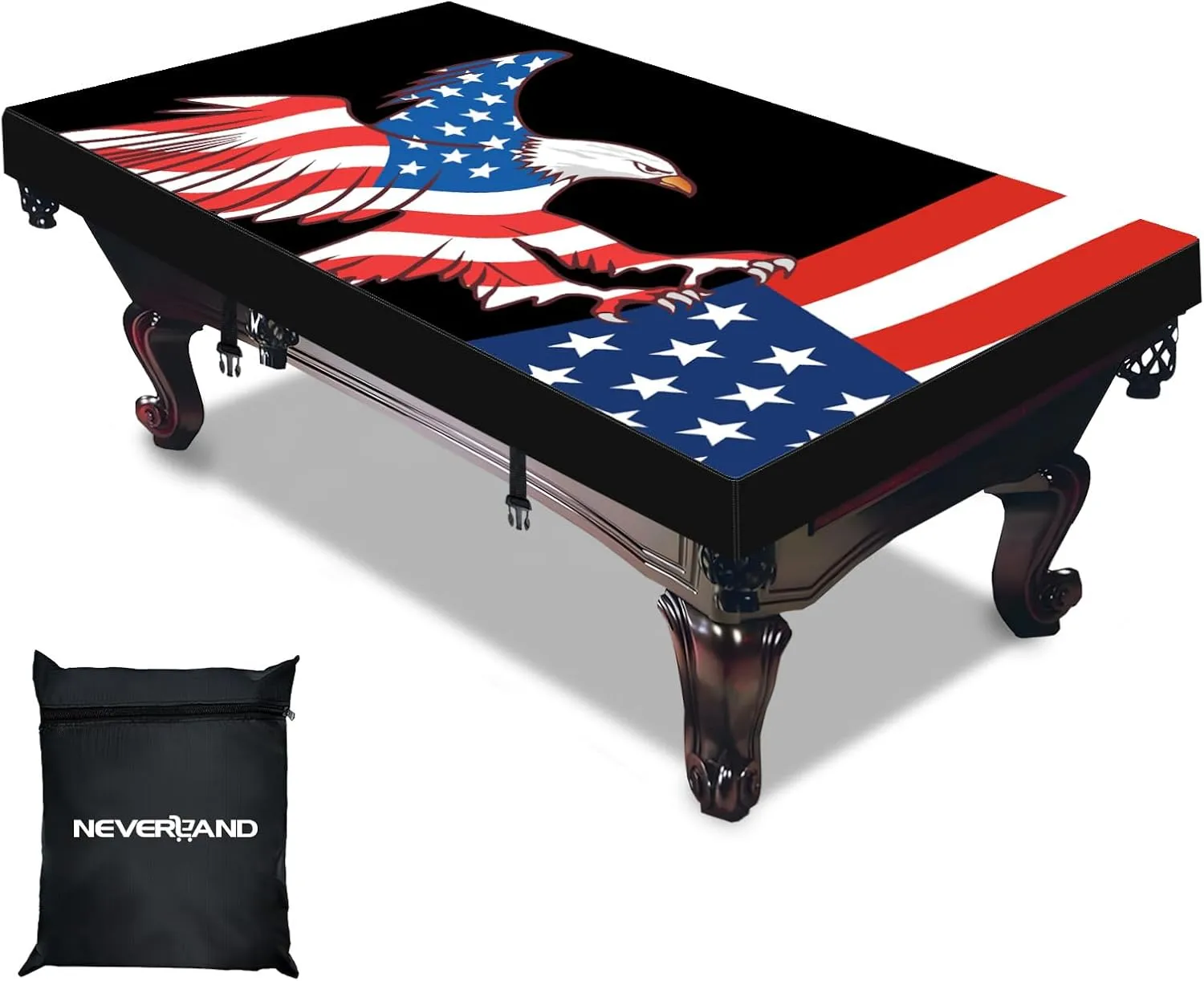 NEVERLAND Pool Table Cover Pool Table Cover 7ft - Waterproof & Dustproof - Indoor & Outdoor, Oxford Cloth Scratch-Resistant Billiard Table Covers