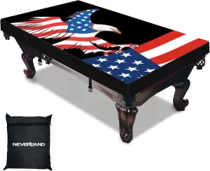 NEVERLAND Pool Table Cover Pool Table Cover 7ft - Waterproof & Dustproof - Indoor & Outdoor, Oxford Cloth Scratch-Resistant Billiard Table Covers