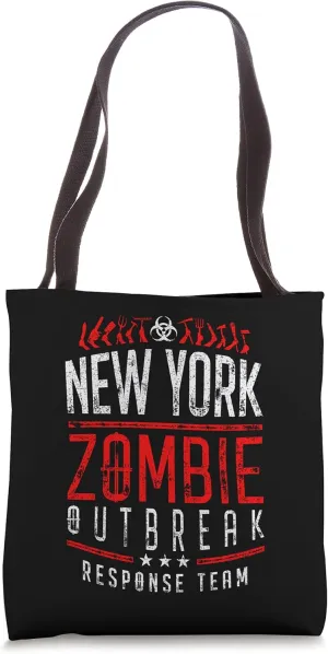 New York Zombie Outbreak Response Team Halloween Tote Bag