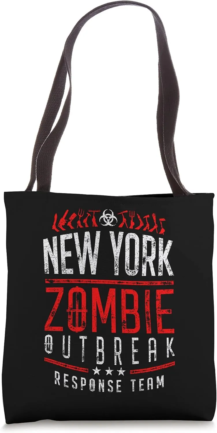 New York Zombie Outbreak Response Team Halloween Tote Bag
