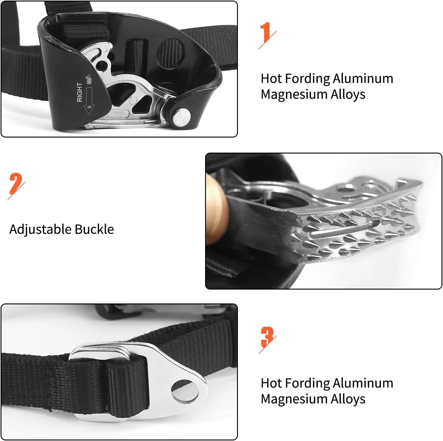 NewDoar Foot Ascender Riser Rock Climbing Mountaineering Equipment Climbing Device