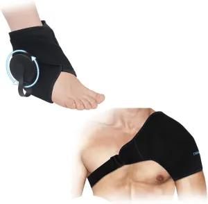 NEWGO Bundle of Refillable Ankle Ice Bag and Shoulder Ice Pack