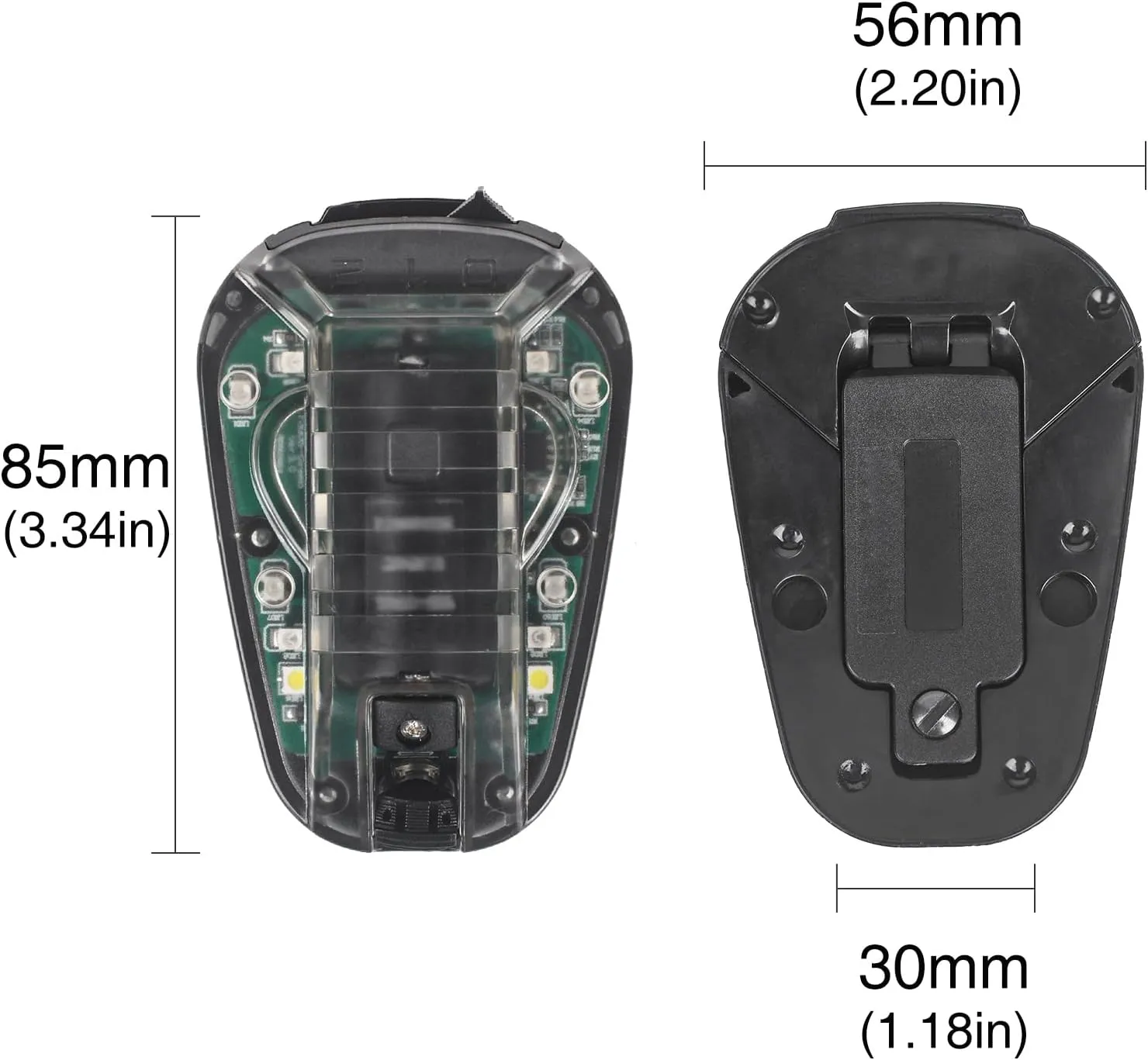 NOBUHIRO Tactical Helmet Signal Light Optional 4 Modes with Visible LED   IR Constant-on/Strobe, Waterproof Ladybird Survival Identification Lamp for Outdoor Sports