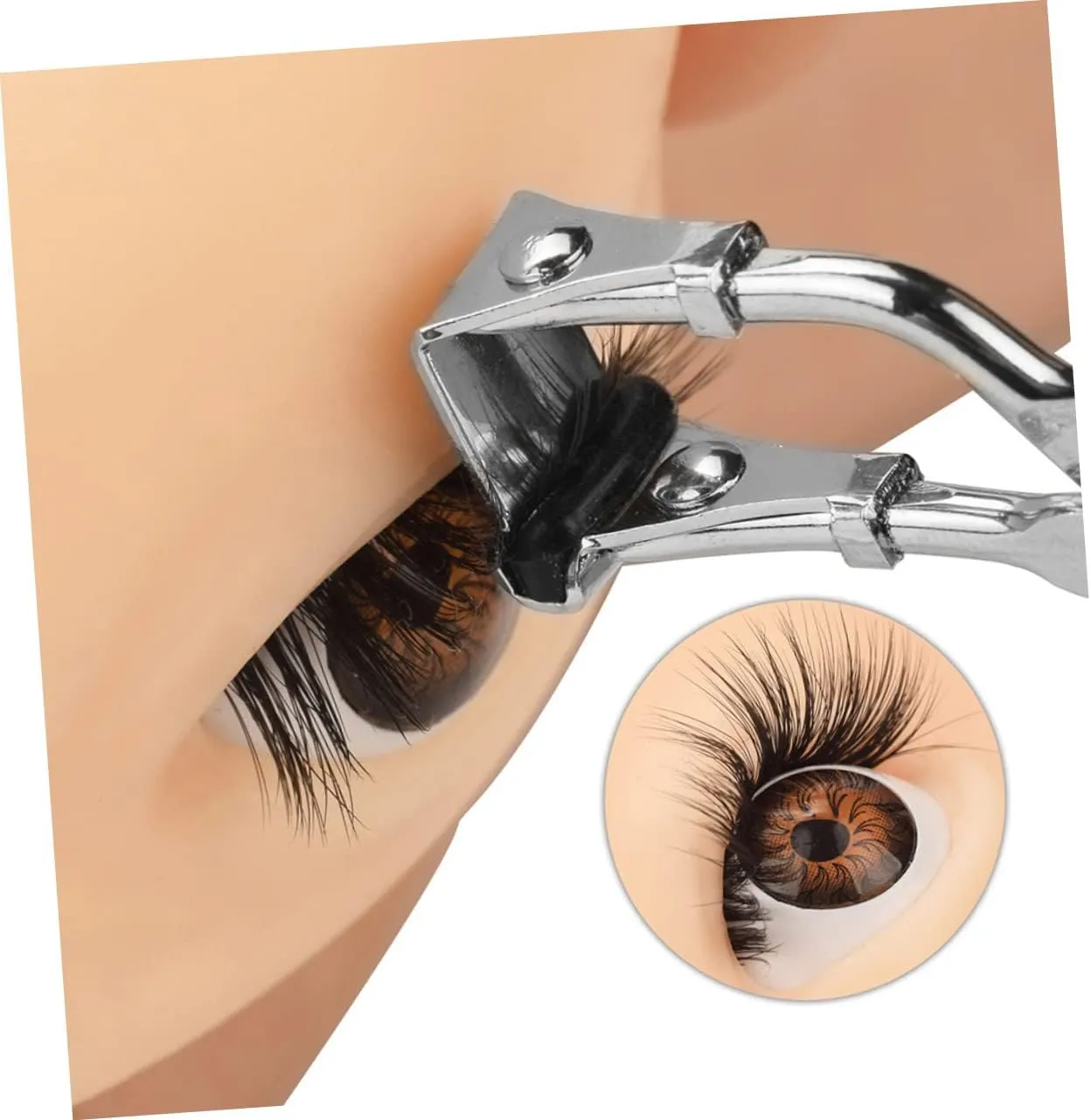 NOLITOY 5pcs Eyelash Curler for Women Ergonomic Curling Tool Compact Design for for Makeup The Go Curved Lashes