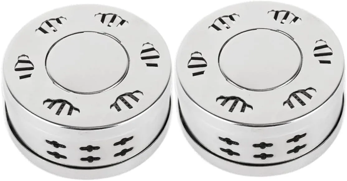 NOLITOY Home Moxibustion Kit 2pcs Moxa Box Stainless Steel Moxibustion Heat Therapy Comfortable to Use