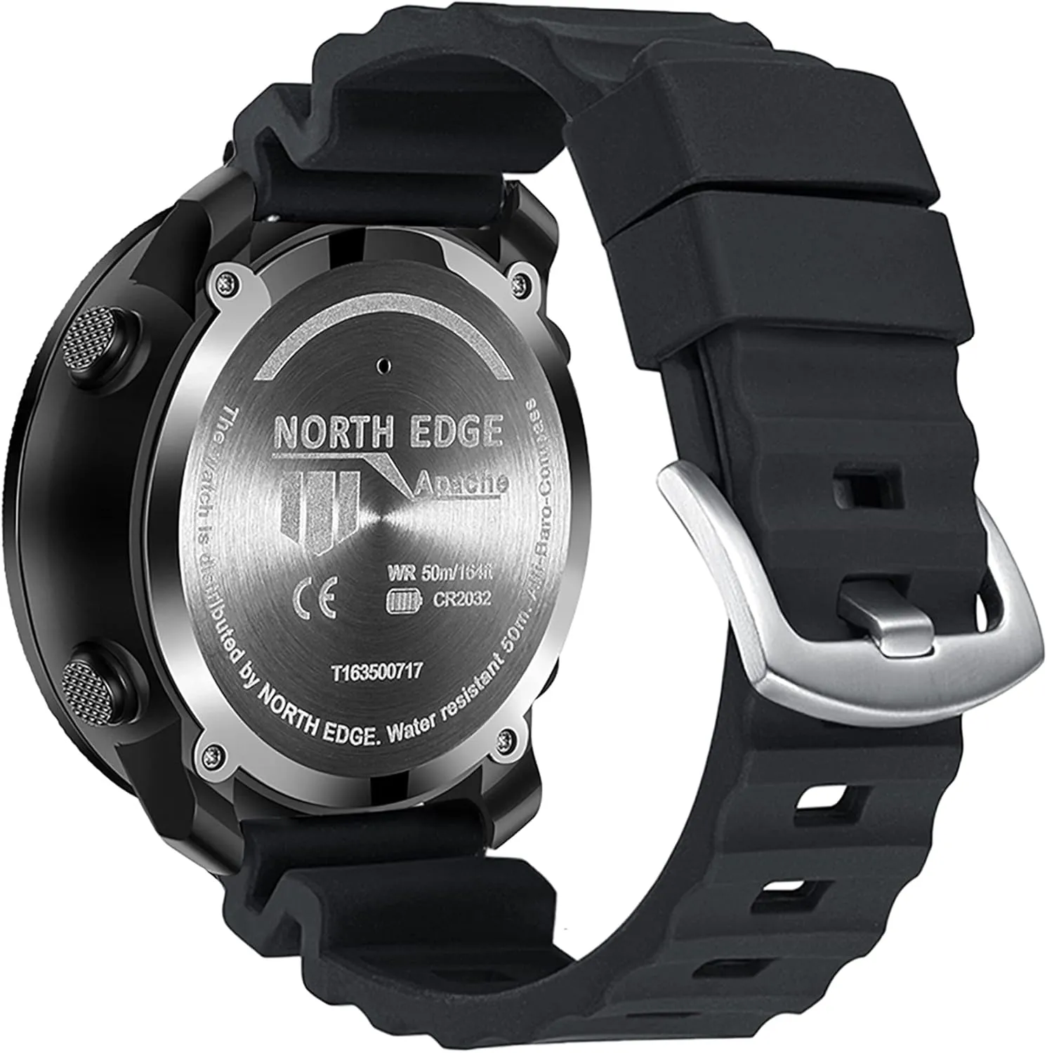 NORTH EDGE Military-Watch for Men - Tactical Survival Watch, Men's Women's Digital Wrist Watches for Sports Outdoors, Pedometer, Compass, Calories, Durable Nylon Band