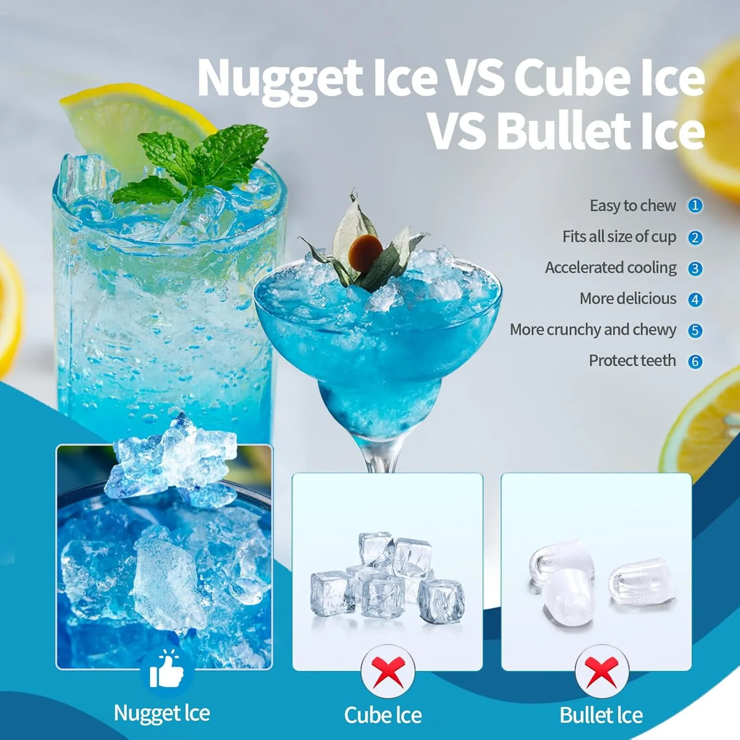Nugget Countertop Ice Maker with Soft Chewable Pellet Ice, Pebble Portable Ice Machine, 34lbs Per Day, Self-Cleaning, Sonic Ice, One-Click Operation, for Kitchen,Office Stainless Steel Black