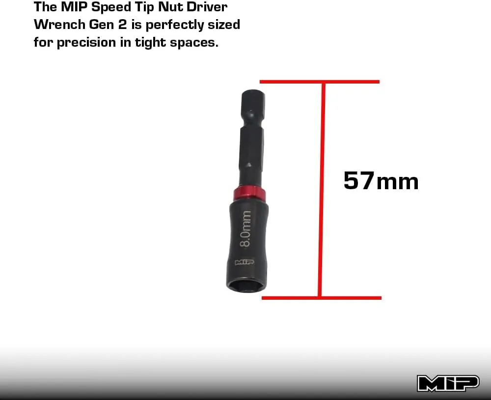 Nut Driver 1/4" Drive Bit Speed Tip For Small Drills for Traxxas Arrma Axial Losi Redcat RC Quadcopter Helicopter FPV Racing Drone Models (8.0mm)