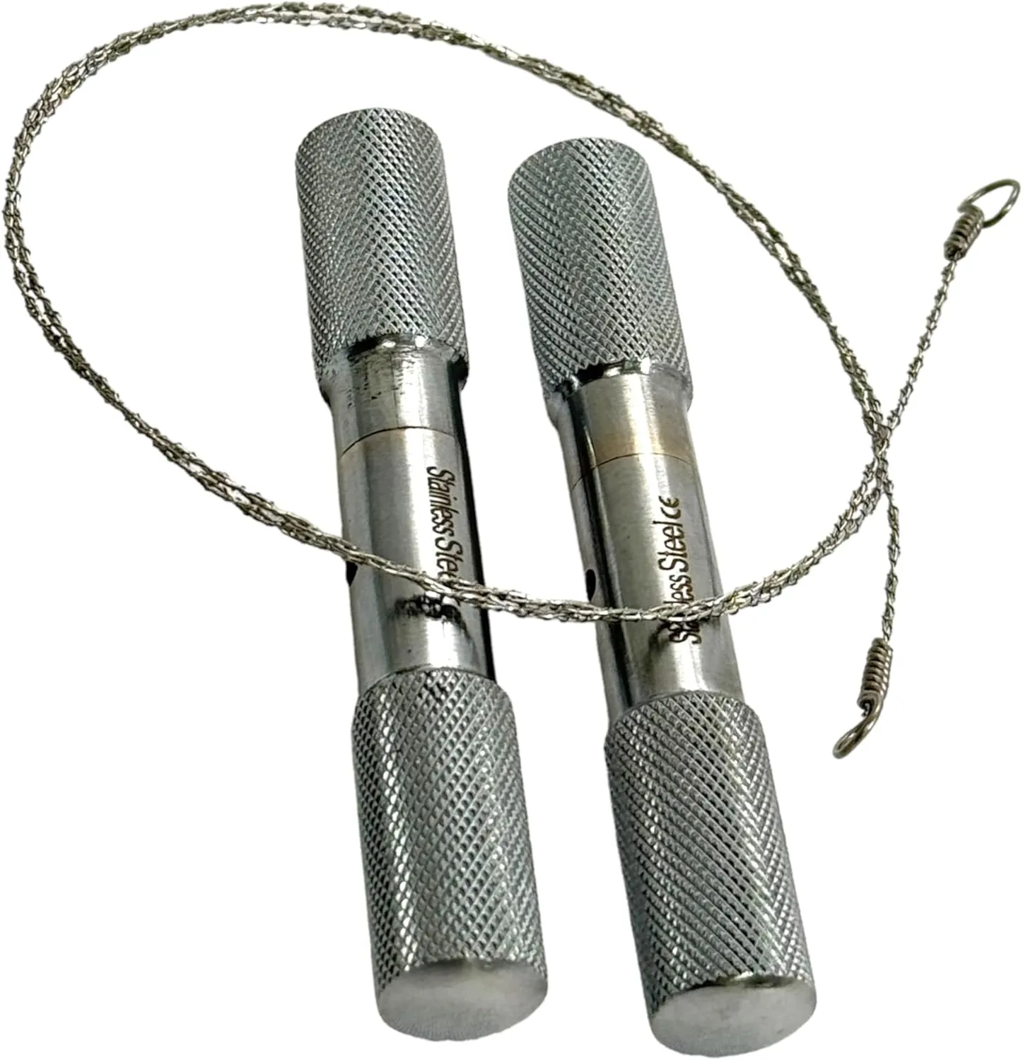 OB Wire Saw for Horns | 2 Handles & 1 Wire Saw 23"" | OB Dehorning Saw Handles and Wire | Stainless Steel Heavy Duty Saw Set, OBWS-3987