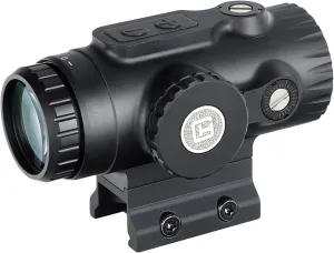 ohhunt 1X Prism Scope 2 MOA Circle Dot Red Green Retical Sight Three Style Mount Low Profile Absolute Co-Witness Lower 1/3 Co-Witness