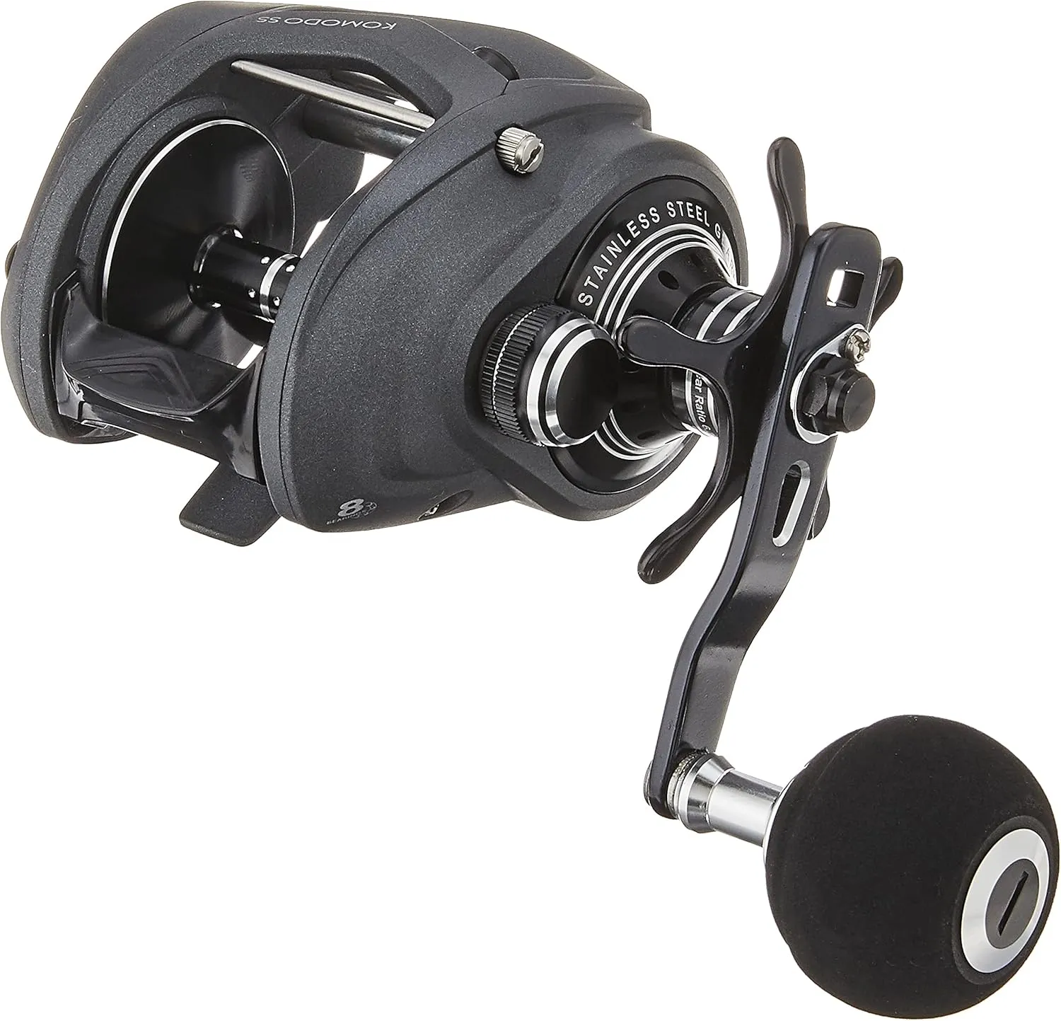 Okuma Komodo SS Large Capacity Aluminum Frame Stainless Steel Gears Low Profile Baitcaster