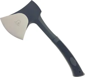 Otakumod 11" Tactical Ranger Axe. Hatchet. Stainless Steel Blade with Hard Cover. for Outdoor Camping - Hiking to Cut Branches, Make Fire. EDC Tasks (Black)