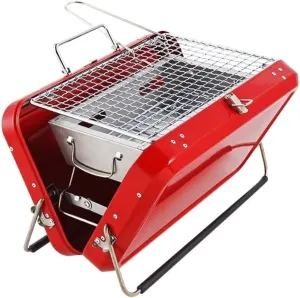 Outdoor Charcoal Grill Barbecue Stainless Steel BBQ Portable Folding Tools