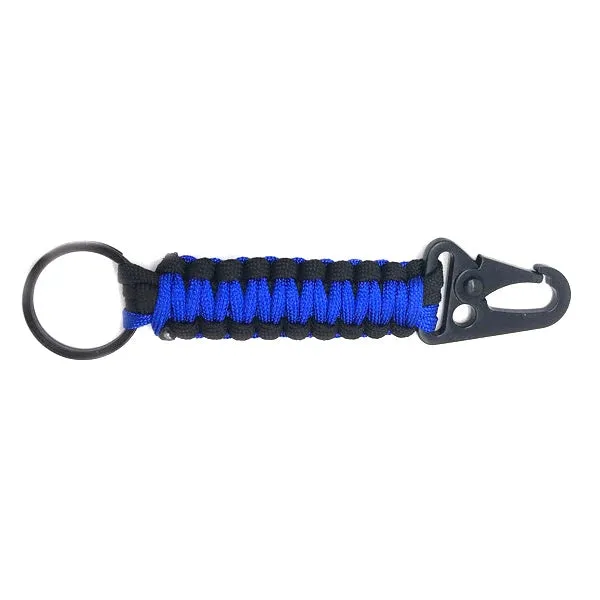 Outdoor Paracord Keychain Ring with Carabiner - Camping Survival Kit